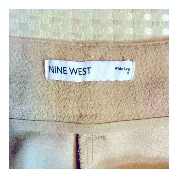 Nine West wide Leg Career Pants Womens 8 Camel color - Picture 5 of 10